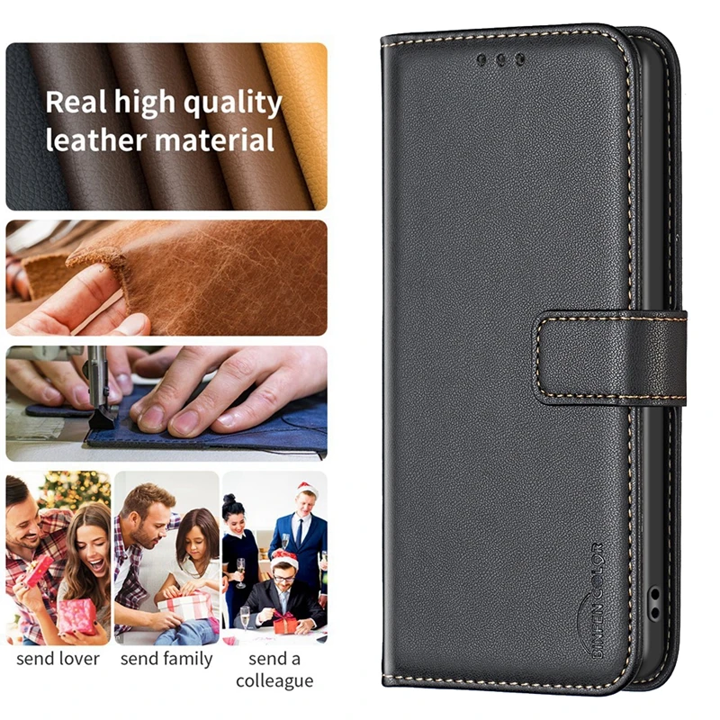 Чехол Etui для Xiaomi Poco F5 5G 6 67 " чехлы Магнитный Флип-кошелек кожаный