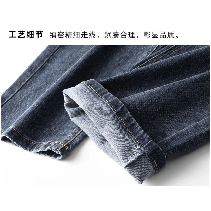 Streetwear Men 2022 New Pattern Vintage Recreational Blue Jeans Loose Broad Leg Straight Cylinder Trousers Autumn Female Trend