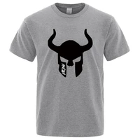 odin vikings face funny tops fitness tee shirt brand clothing homme summer loose mens t shirt fashion streetswear men t shirt
