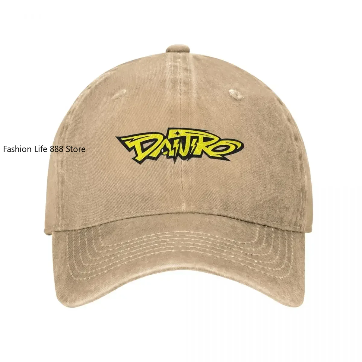 Кепка-бейсболка Daijiro Kato с номером 74 Классическая Потертая джинсовая бейсболка