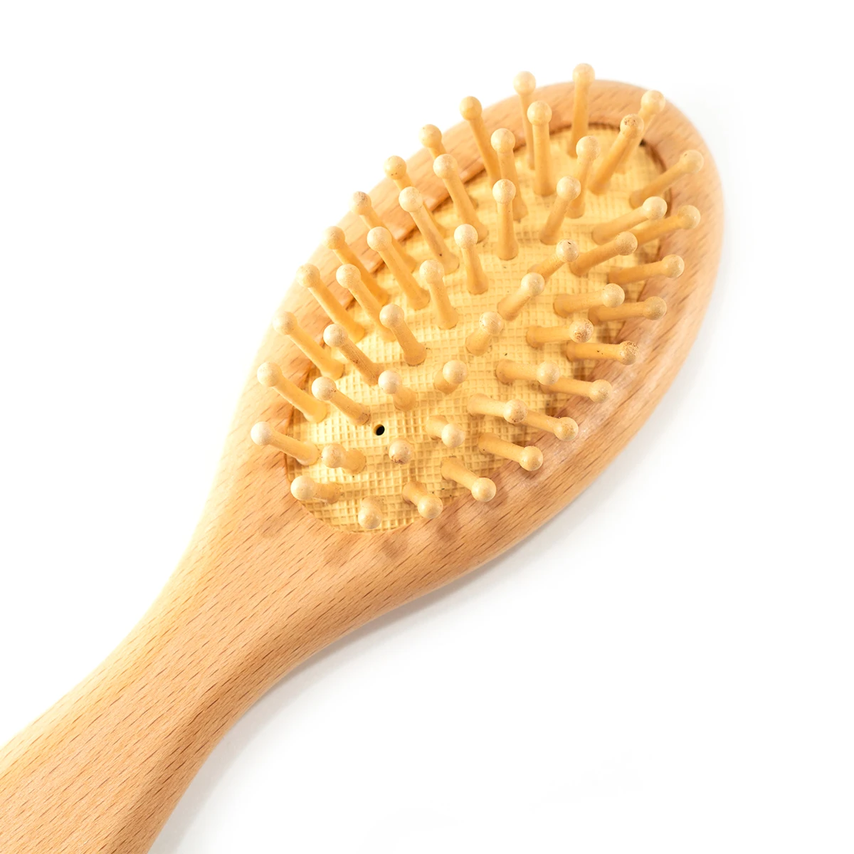 Высококачественная Маленькая деревянная надувная подушка расческа для массажа