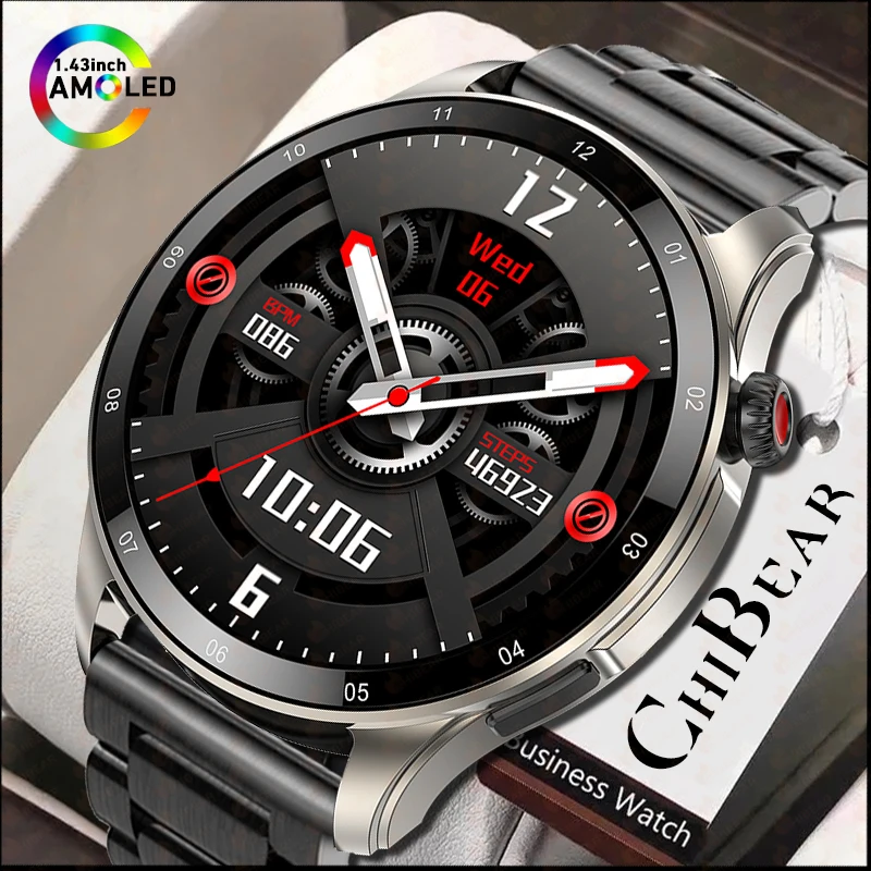 

1,43 дюйма AMOLED экран Smart Watch IP67 Водонепроницаемый Фитнес-трекер GPS Спорт Трек 2023 Новый Bluetooth Звонок Smartwatch Мужчины Женщины