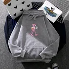 Женская толстовка с капюшоном, флисовая толстовка большого размера с принтом в виде розовой Пантеры