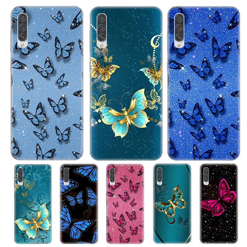 

Glowing Butterfly Case For Samsung Galaxy A73 A53 A50 A70 A33 A71 A51 A72 A52 A32 A52S A42 A13 A12 A22 A02S 5G Cover