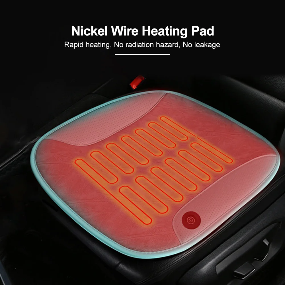 

Car Heated Seat Cushion Winter Warm Seat Pad 12W Thermostate Heating Cushion USB Heated Seat Cover Pads For Sedans SUVs Trucks