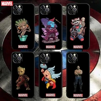 phone case for apple iphone 11 12 13 pro max 7 8 se xr xs max 5 5s 6 6s plus silicone case cover guardians of the galaxy marvel
