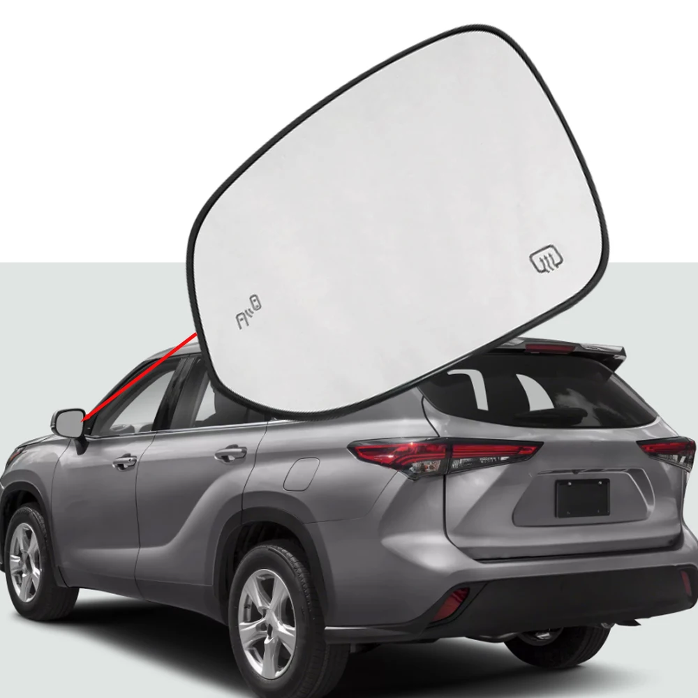 

Для Toyota Highlander 2020 2021 2022 2023 2024 левая/правая боковая дверь с подогревом, зеркало заднего вида, стекло с слепой пятном