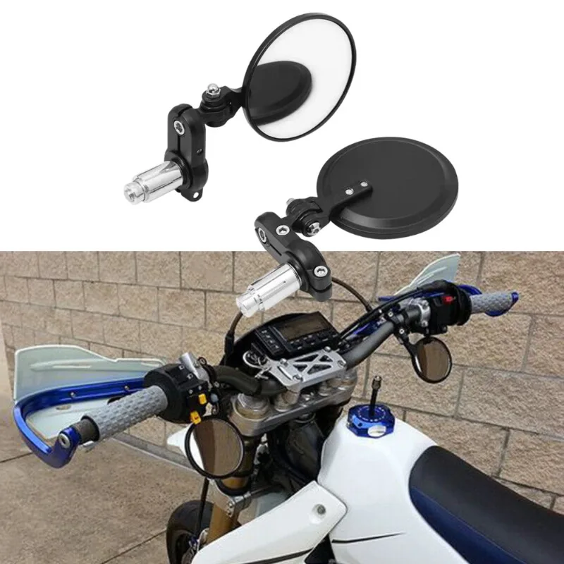 

Комплект Из 2 Универсальных Складных Ретро-зеркал Заднего Вида Для Мотоциклов, Черные, С Креплением На Руль 22 Мм