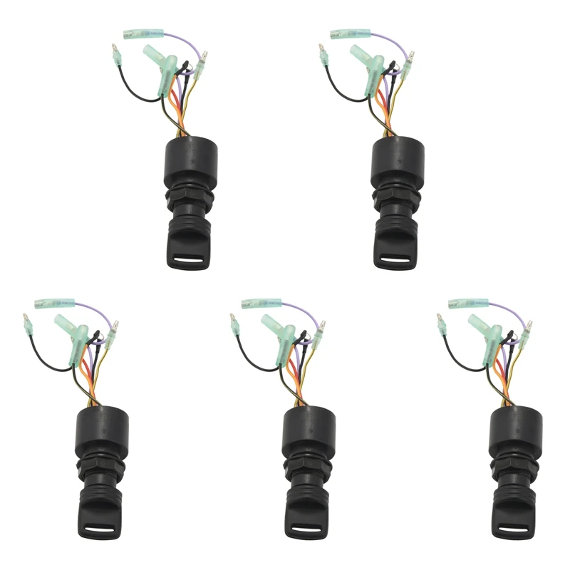 

5X 87-17009A5 Boat Motor Ignition Key Switch For Mercury Outboard Motors 3 Position Off-Run-Start