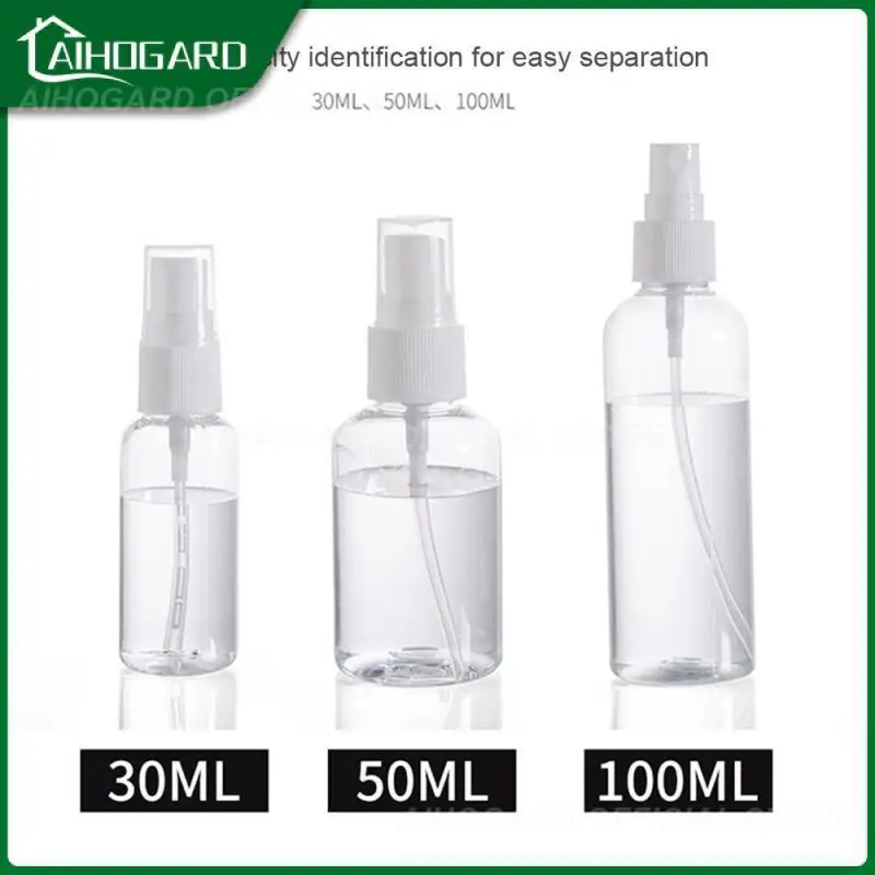 

30/50/100ml Refillable Empty Bottles Travel Transparent Plastic /Alcohol Atomizer Mini Cosmetic Containers Spray Bottles