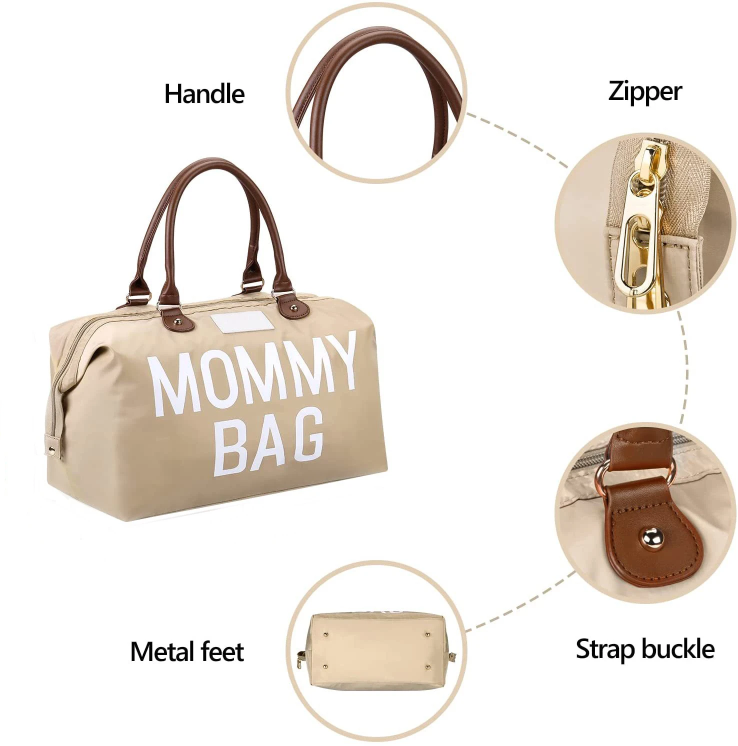 Mama Tote Bag Maternity Diaper Mommy Large Capacity Bag Women Nappy Organizer Stroller Bag Baby Care Travel Backpack Mom Gifts