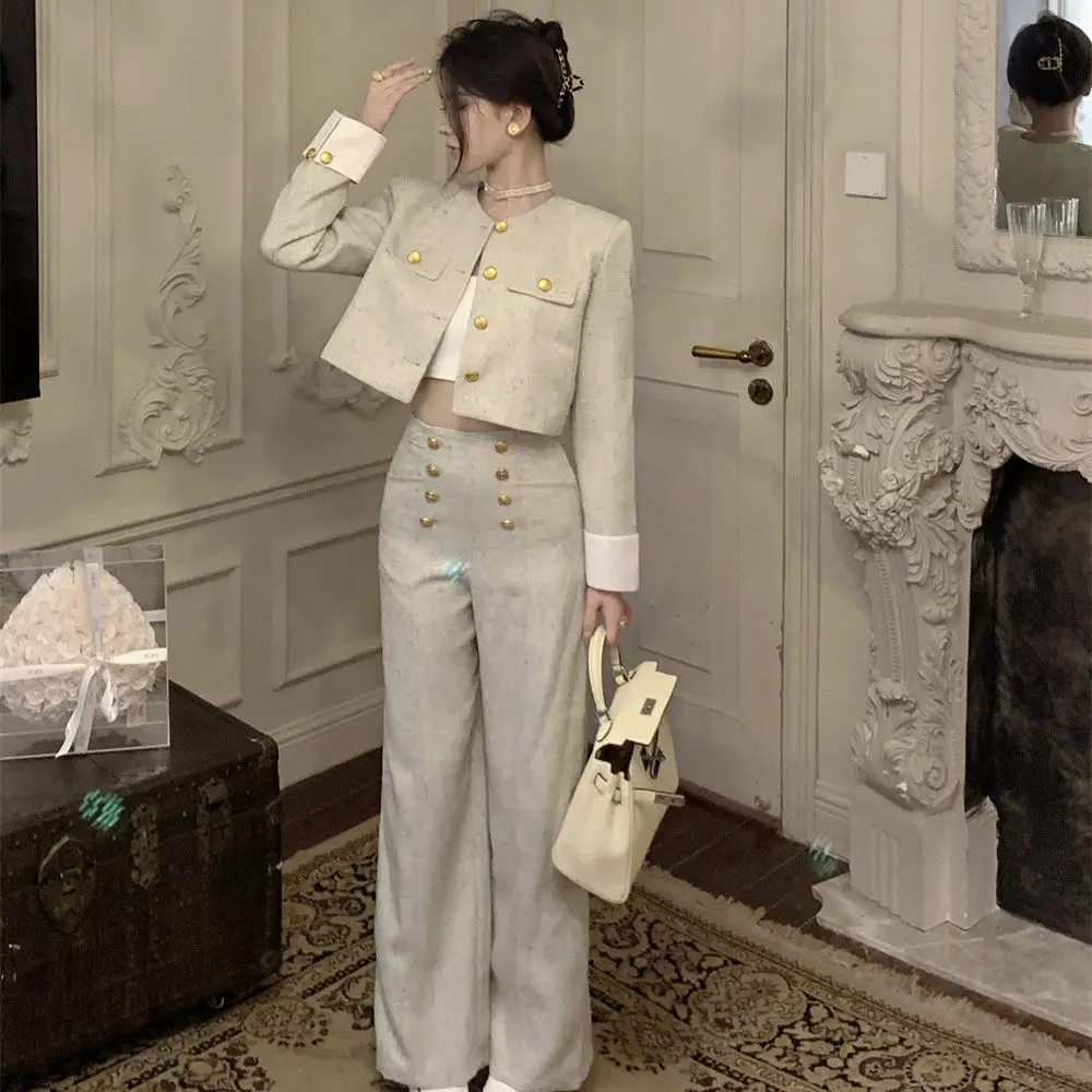 Усовершенствованный костюм женская одежда Новинка осени 2024 маленькое