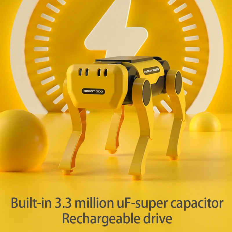 Детская солнечная электрическая собака Органическая Солнечная собака-робот