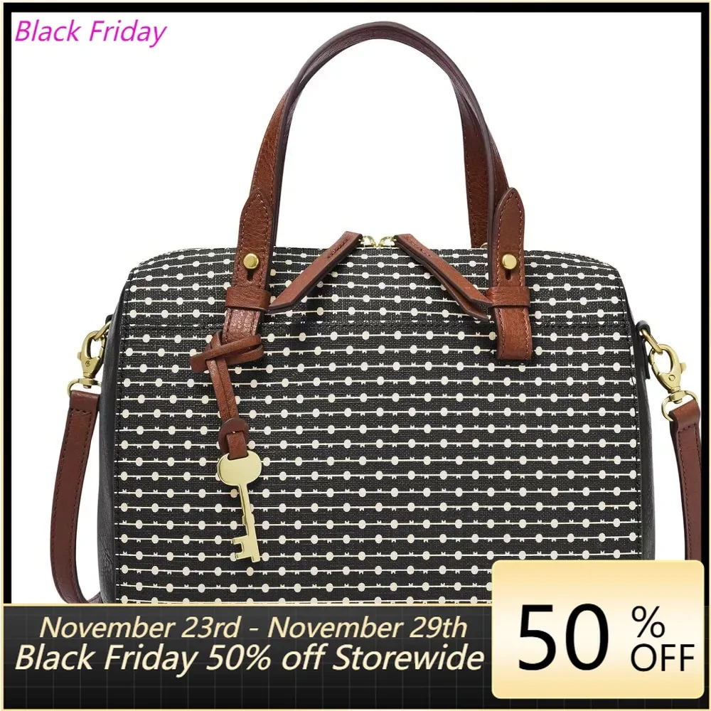 

Women's Rachel Satchel Purse Handbag for Women,leather Handbag，luxury Designer，handbags High Quality 2023,Black Key Stripe