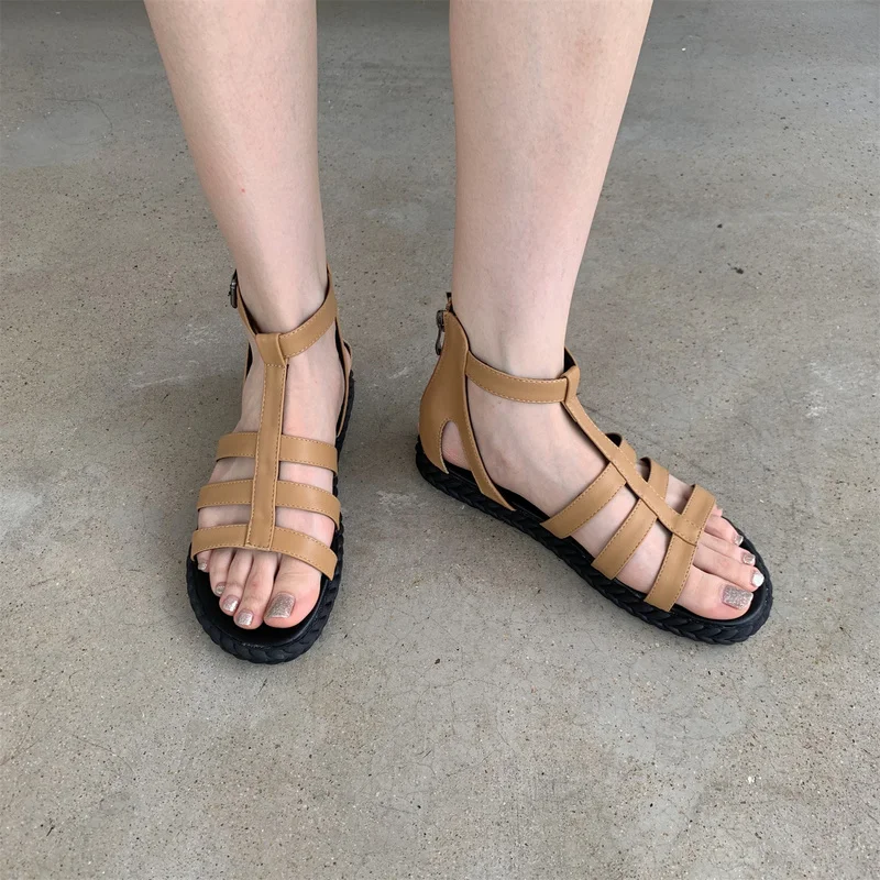 

Новая женская летняя обувь, женская модная повседневная обувь в римском стиле для отпуска