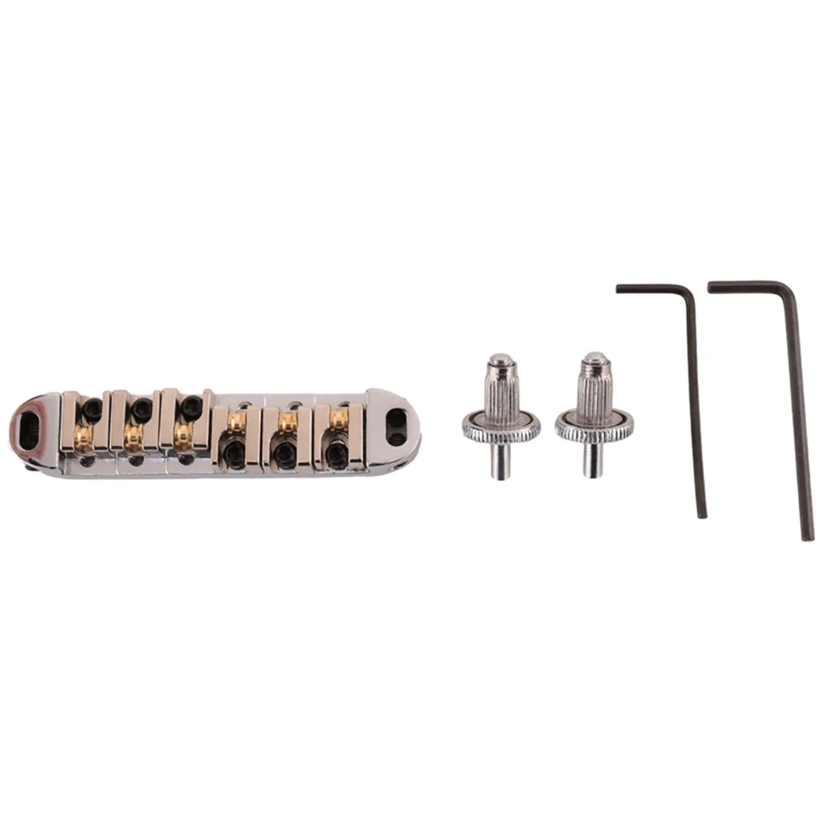 Роликовый седловидный мост со столбами и гаечным ключом для электрогитары