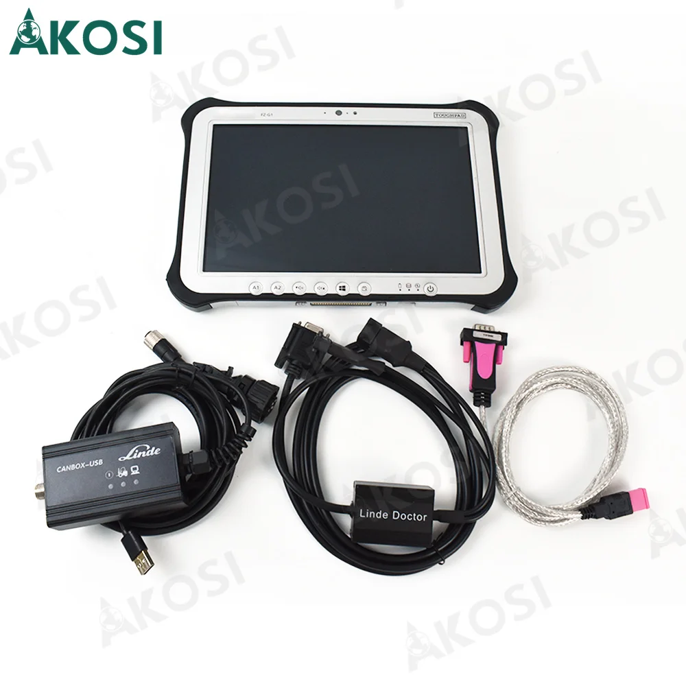 Диагностический кабель для вилочного погрузчика Linde Canbox USB и FZ G1 tablet