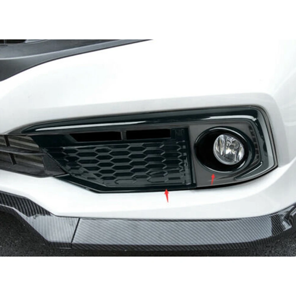 Подходит для Honda Civic 2019-2020 Черная передняя противотуманная фасветильник