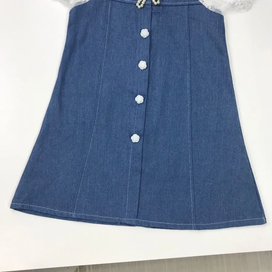 NIGO Children's Summer Denim Short Sleeve Casual Dress #nigo36294 enlarge