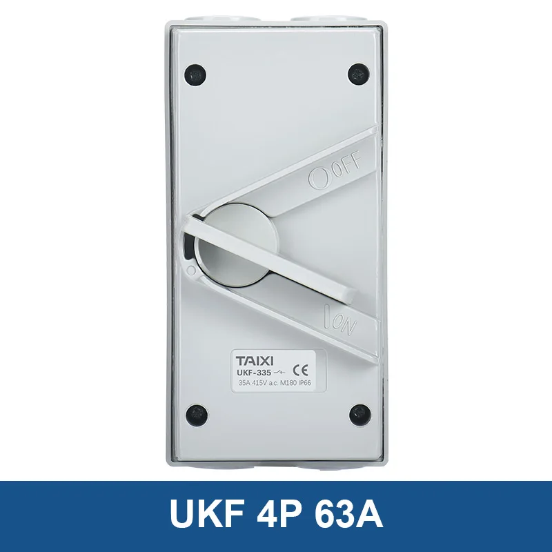 

Промышленный водонепроницаемый изолятор, электрический переключатель переменного тока 220 в IP66 1P 2P 3P 4 полюса 20A 35a 63a 380 В, наружный выключатель питания