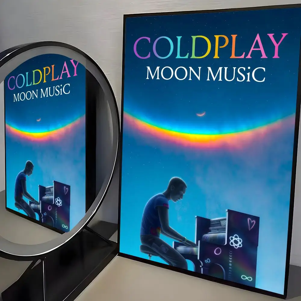 Фото Постер с обложкой альбома группы COLDPLAY, безрамочный, самоклеящийся, из водонепроницаемой бумаги, наклейка для декора стен в кофейне, баре или комнате. №5