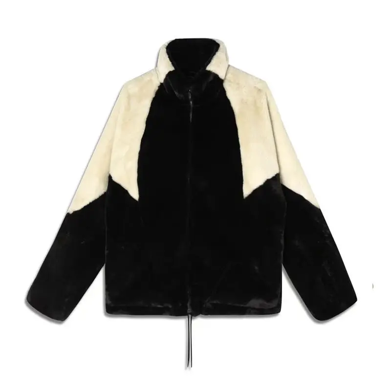 Mid-length Faux Fur Coat Women Faux Fur Jacket Super Hot Winter Coat Faux Rabbit Fur Loose Thermal Coat New