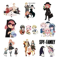 spy%c3%97family anime heat transfer stickers iron on fusible patch for clothing t shirts stripe applique cheap things free shipping