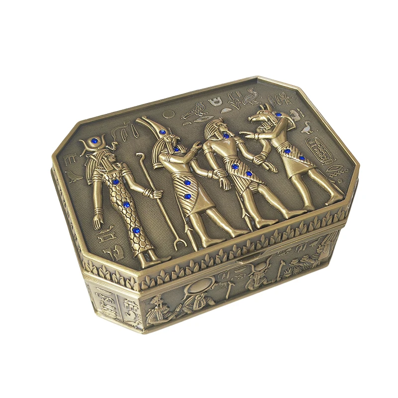 

Металлическая шкатулка для украшений Египетский дизайн