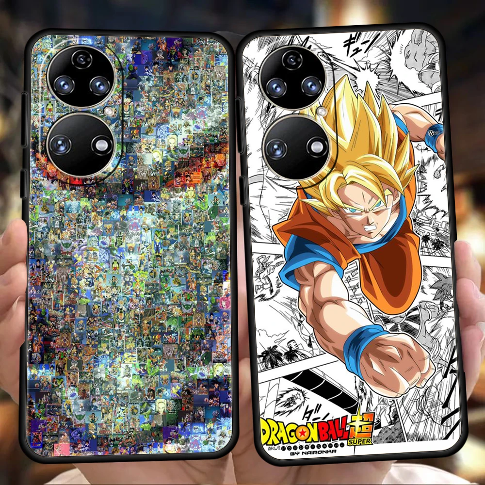 

Dragon-Ball-Z Son-Goku Soft Cover For Huawei P50 P40 P30 P20 Pro P Smart Z Y6 Y7 Y9 Y7A Y6P Y9S 2019 P40 Lite E Case Shockproof