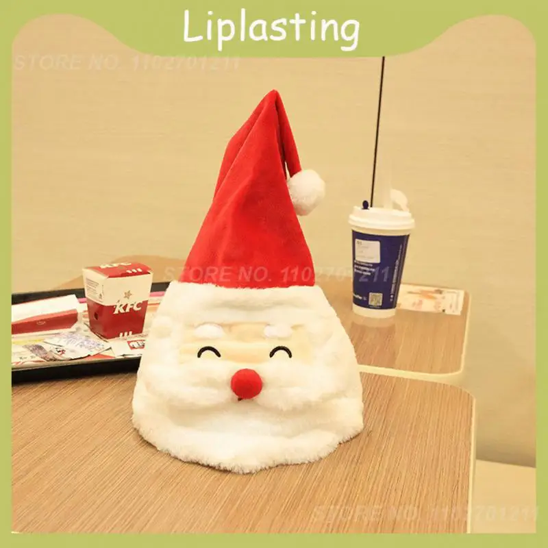 

Creative Christmas Hats Funny Spoof Gifts Sand Sculpture Toys Electric Hats Christmas Gifts Funny With English Songs Plush Toys