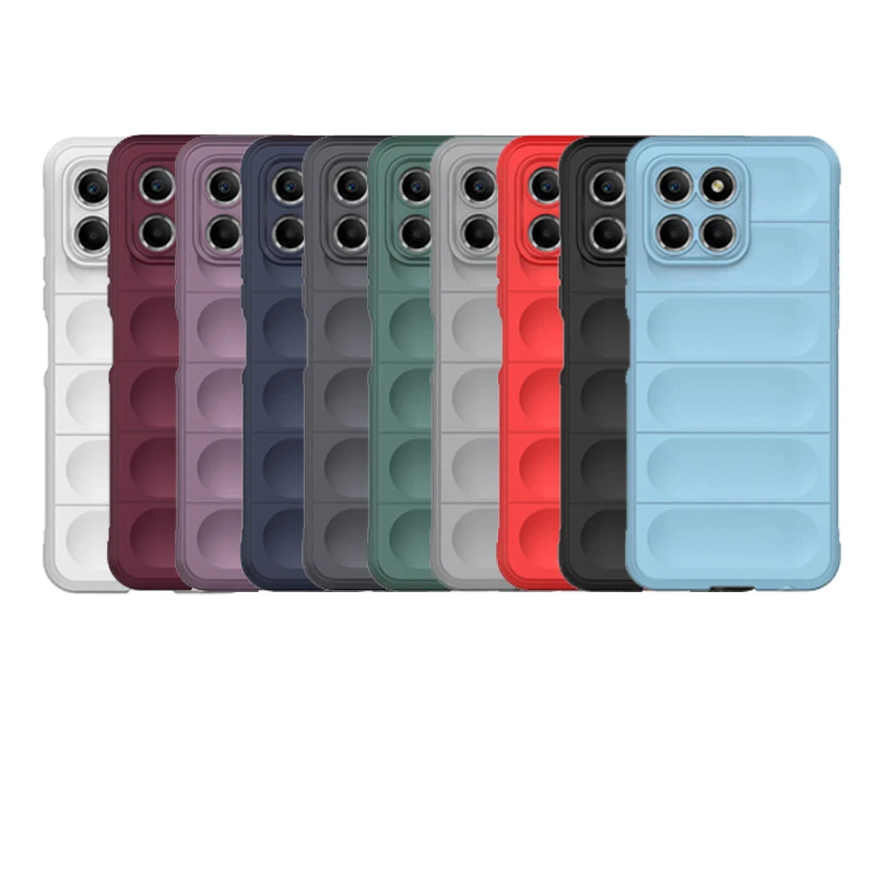 

For Honor X8 5G Case Cover Huawei Honor X8 5G Capa Shockproof Multicolor Armor Phone Bumper Back Soft TPU For Fundas Honor X8 5G