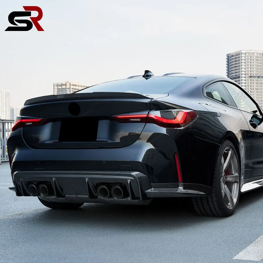 BMW G80 M3 G82 G83 Углеродное волокно 3D Стайлинг Высокое качество Диффузор Задний бампер