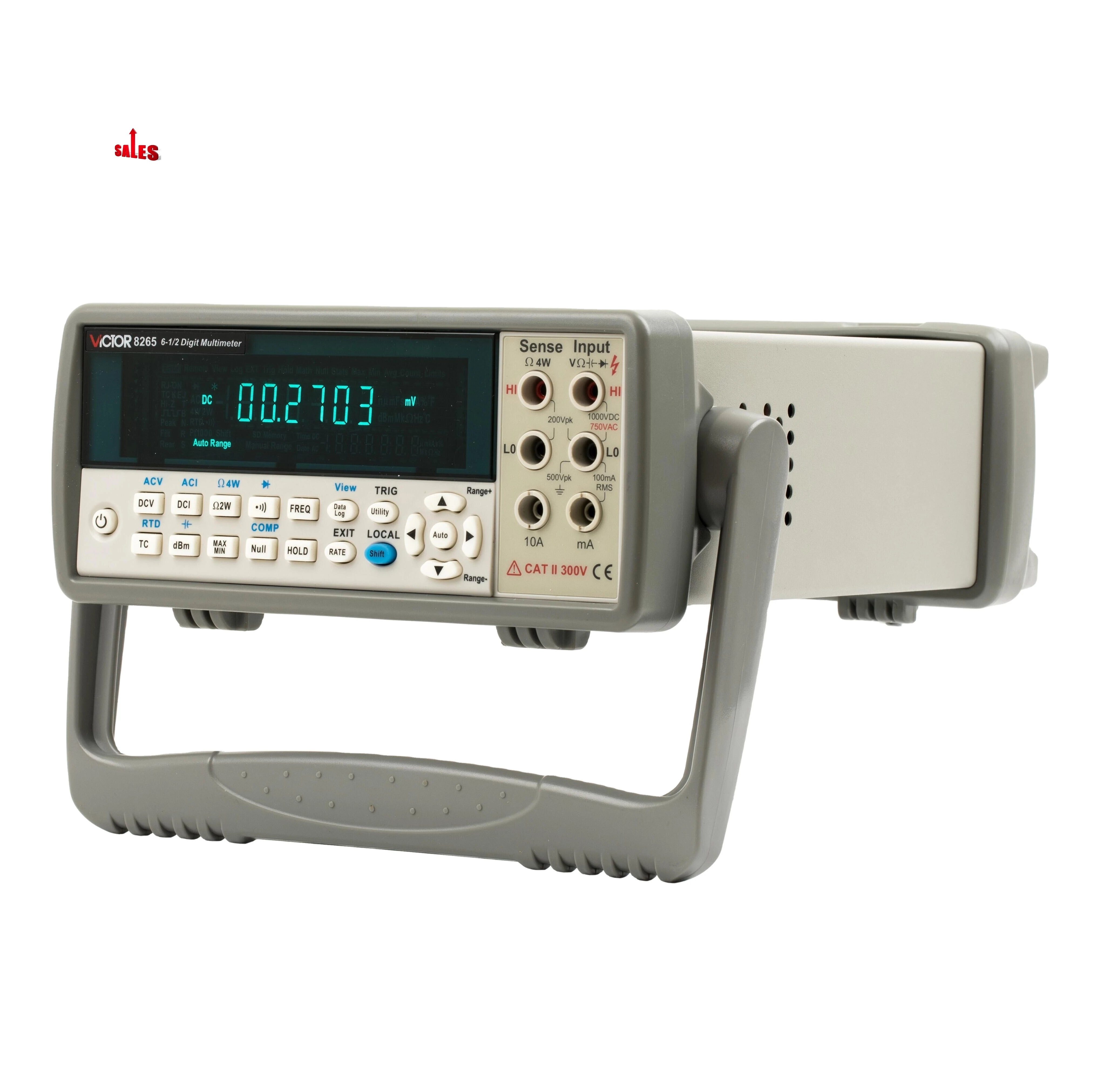 VICTOR 8265 6-битный ЖК-дисплей True RMS Настольный цифровой мультиметр DMM Ручной