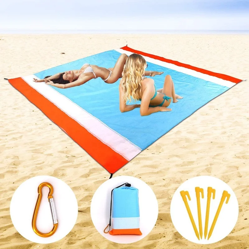 

2M*2.1M Waterproof Beach Blanket Outdoor Portable Picnic Mat Camping Ground Mat Mattress Camping Camping Bed Sleeping Pad