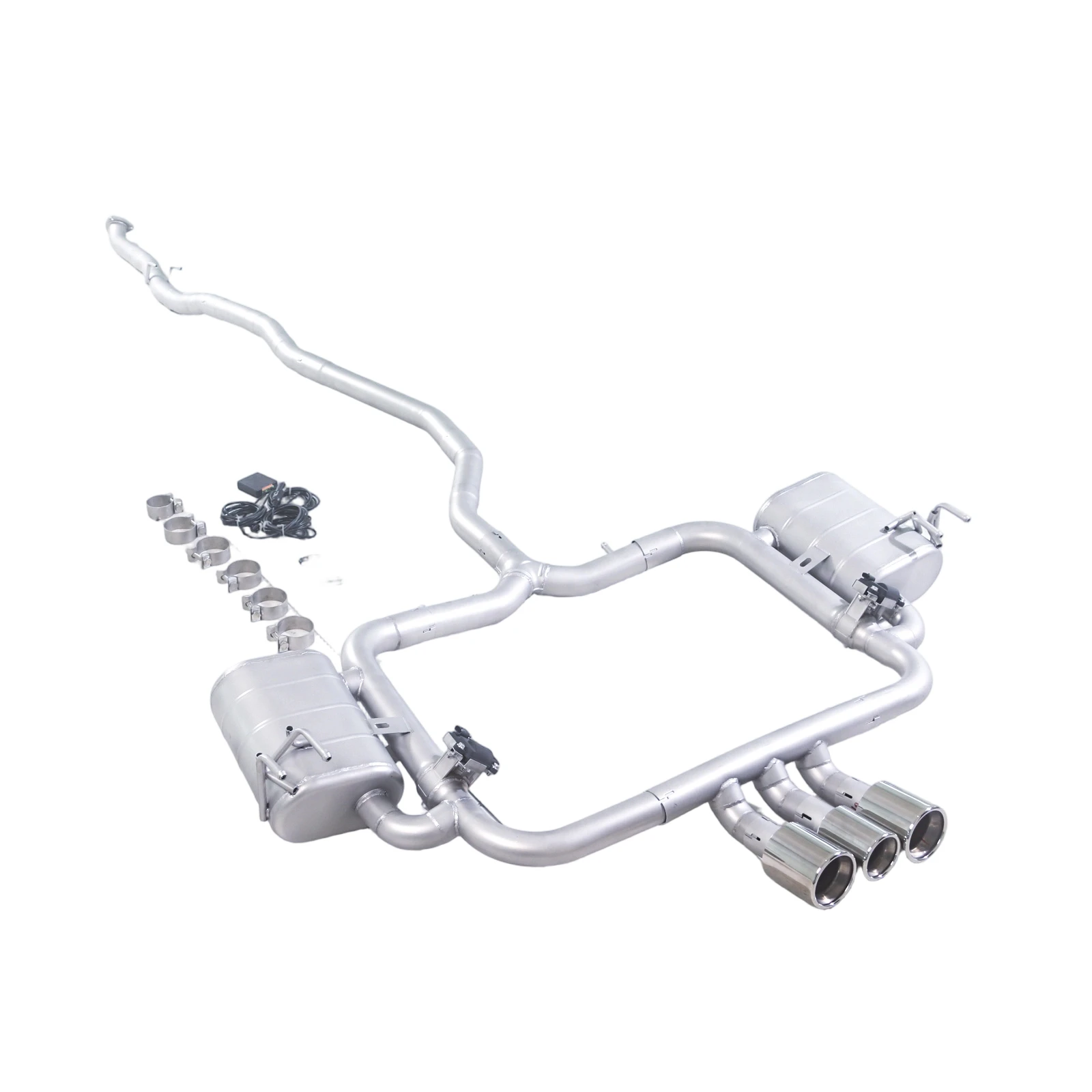 Фото Выхлопная система Valvetronic Catback из нержавеющей стали 304SUS для Honda Type Rix 1.5T FK7, с тремя выходами, для повышения производительности автомобиля №1