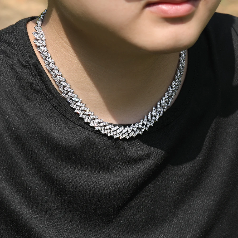 Женский чокер с кубинской звеньем THE BLING KING украшение кубическим цирконием в