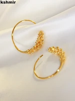 kshmir temperament simple wheat ear ring shape exaggerated fashion earrings creative design sense earrings products