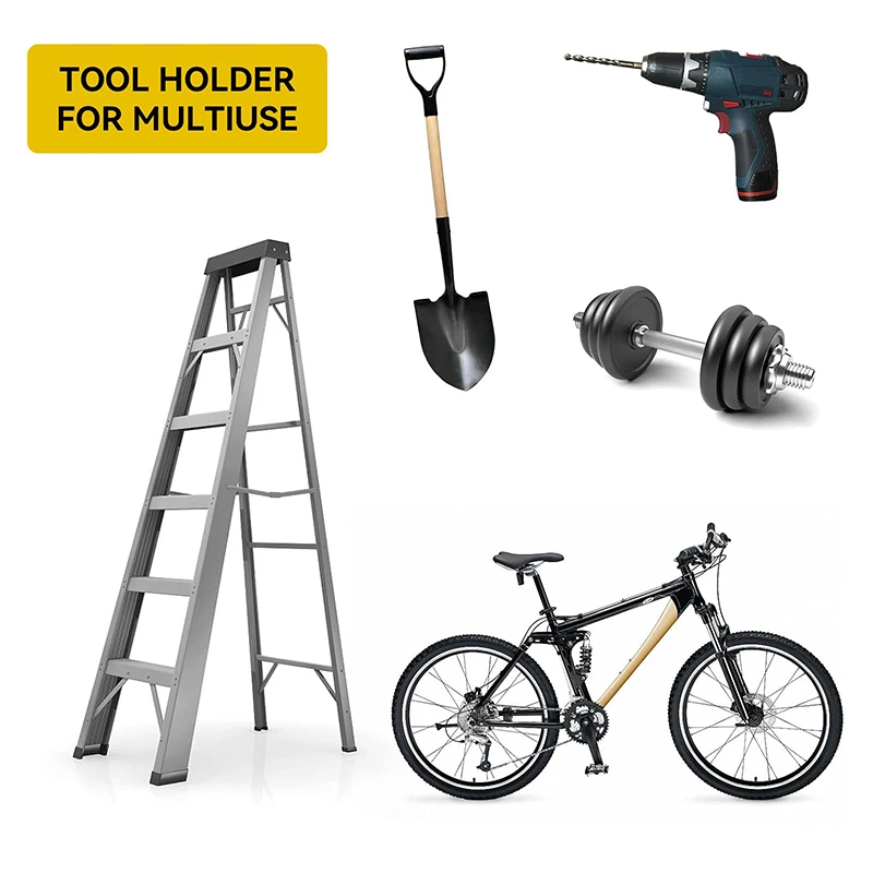 Гаражный органайзер стойка для триммера садовая вешалка электроинструментов