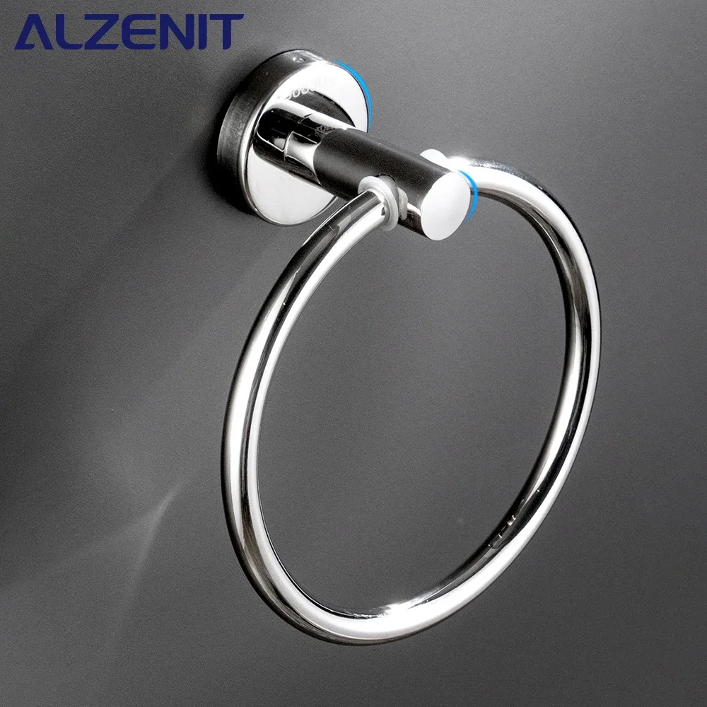 

Towel Ring 304 Stainless Steel Bathroom Wall Mounted Round Towel Ring Towel Rack Kitchen Storage Accessories