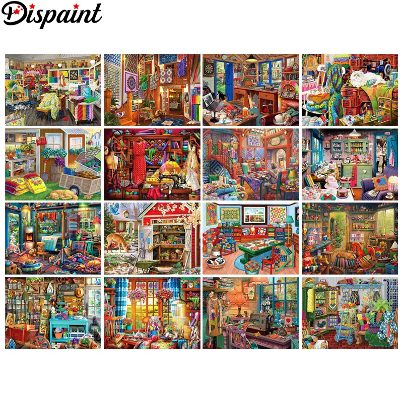 

Набор для алмазной вышивки «Ландшафтные дома»