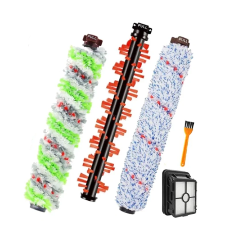 

3 Pcs Brushes Roller,1 Filters,1 Cleaning Brush,For Bissell Crosswave 1866 1785 2052 1713 2225 Vacuum Cleaner
