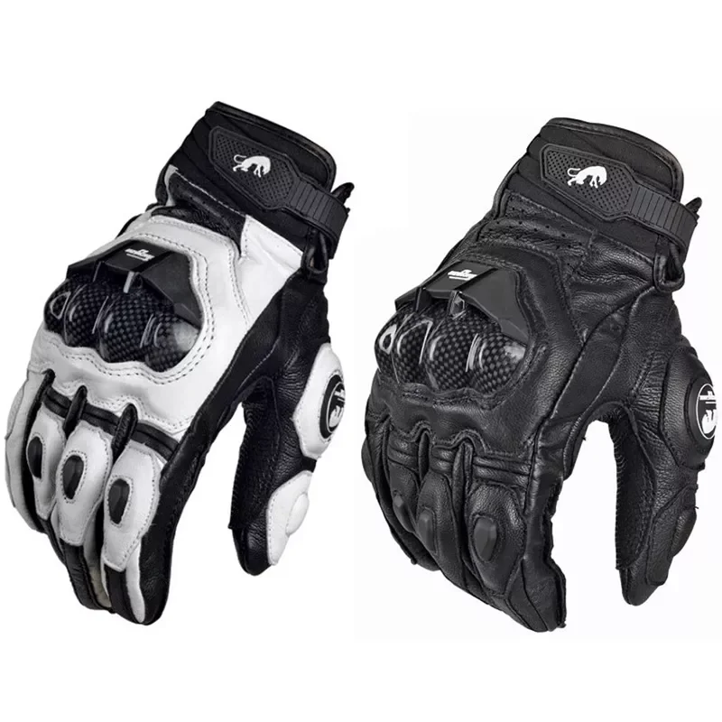 

Motorcycle Tools 2022 Men's Women Leather Moto Racing Carbon fiber Gloves Bicycle Cycling Motorbike Riding Glove Motorcycle Glov