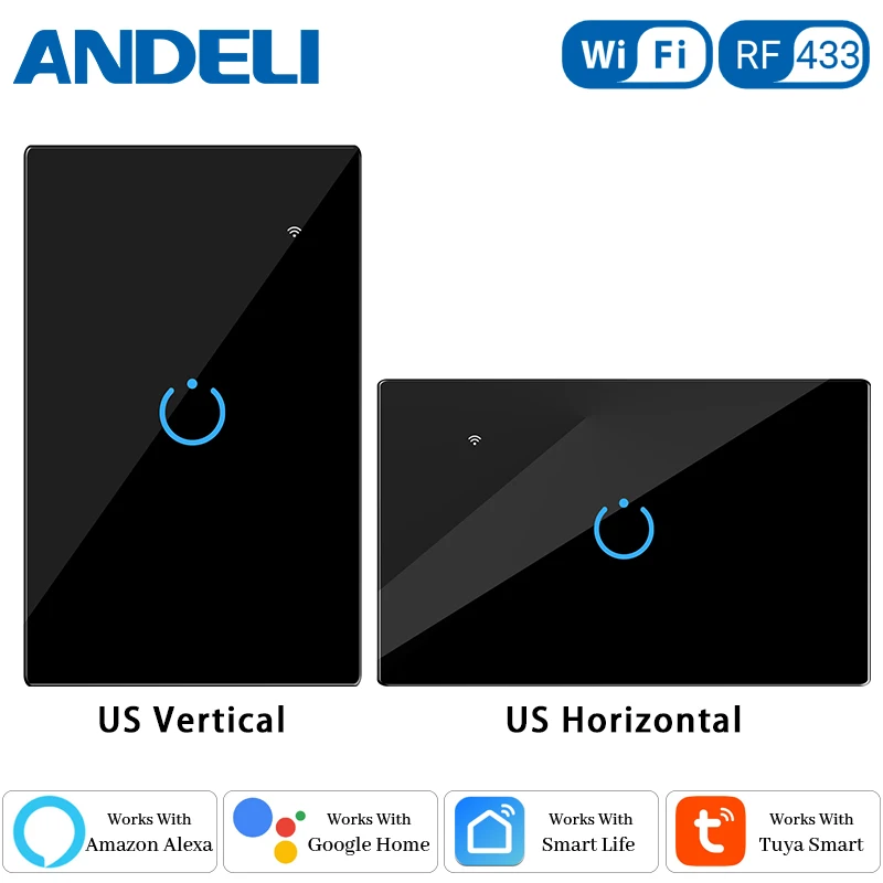 Умный светильник ель ANDELI с Wi-Fi RF433 управление через приложение Smart Life/Tuya сенсорный