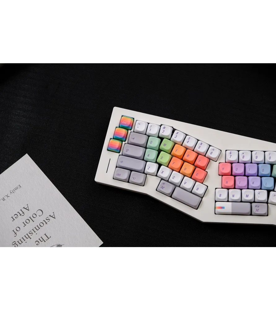 Фото Кейкапы MX8.0 Black Canyon K845/K865 Rainbow Programmer XOA, сублимационная печать, профиль XOA №5