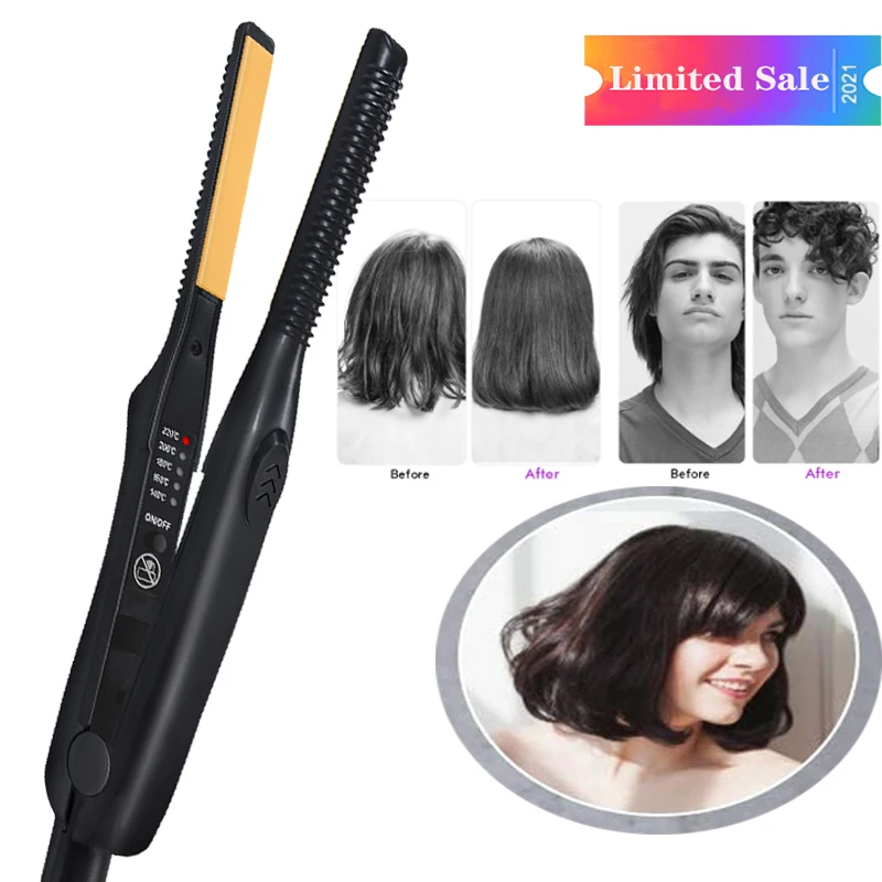 

Home Hair Straightener 2-in-1 Curly Hair Straightener Dual-purpose Ladies and Men's Beard Straightener