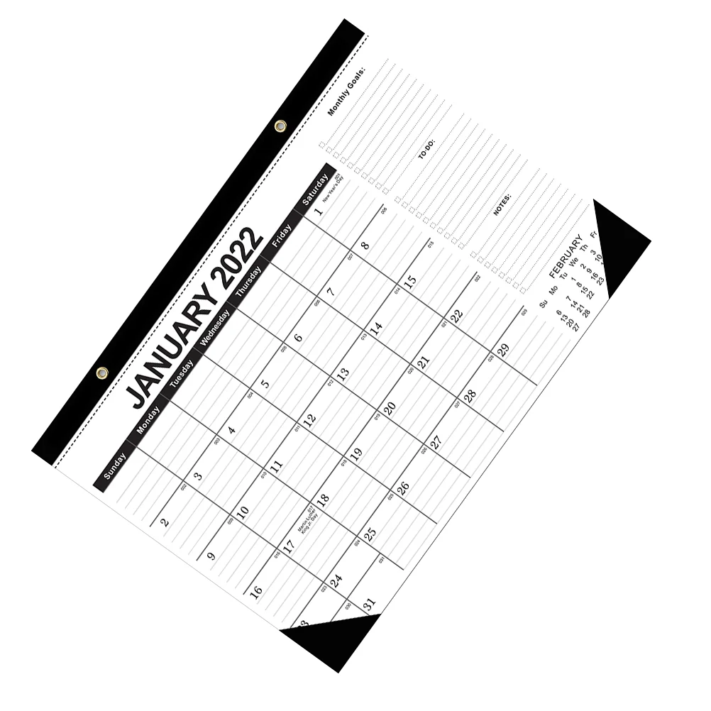 

Large Calendar Hanging Monthly Calendar 2022 Desk Calendar 18 Month Wall Calendar Monthly Planner Calendar 2022