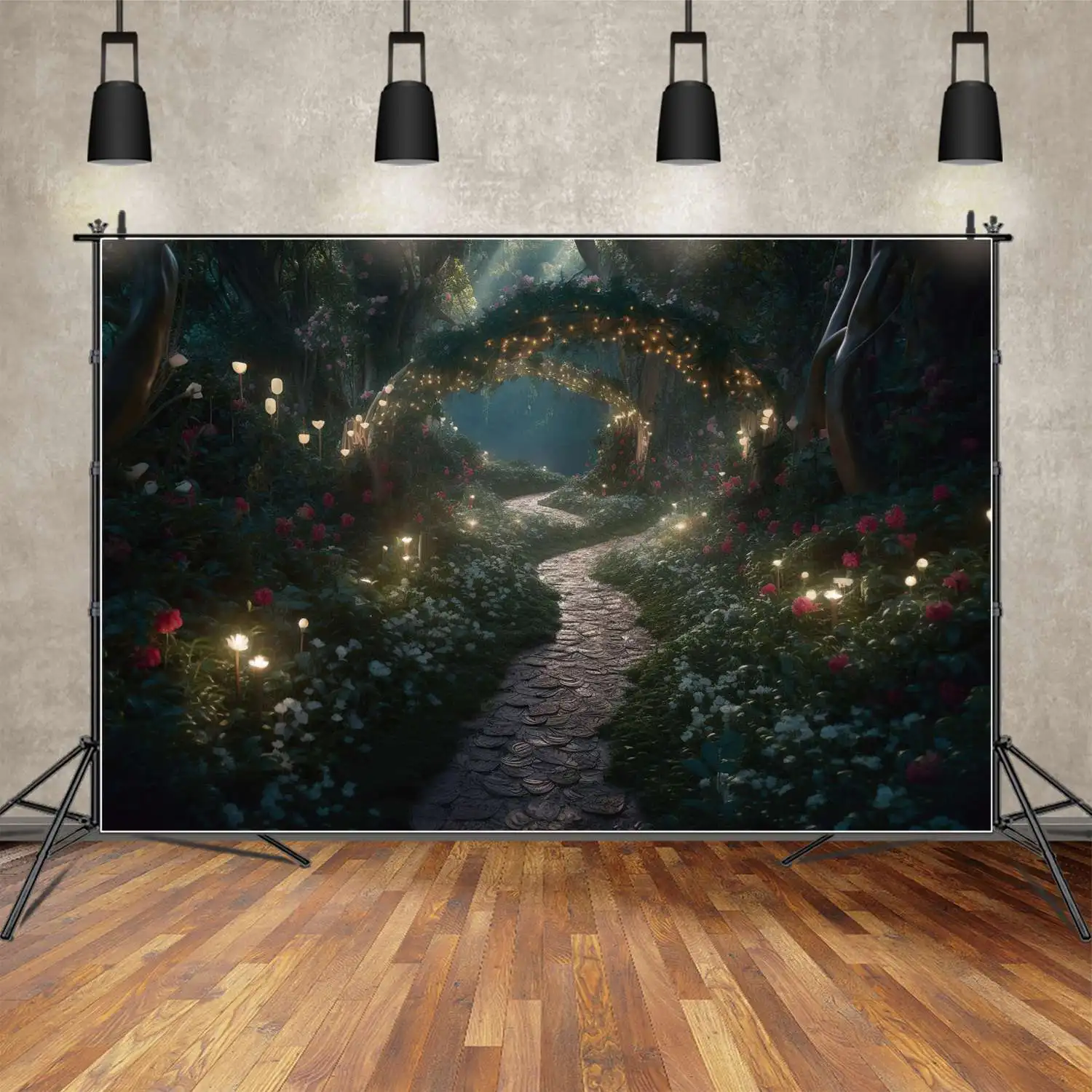 

Фотофоны с изображением арки сада фотография детей день рождения Индивидуальные детские фотофоны