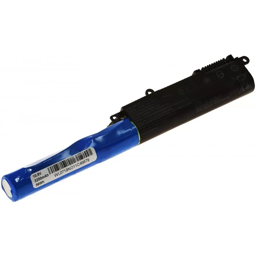 

NEW2023 Powery laptop battery X540LA-1C, 10,8V, 3200mAh/34,6Wh, lithium ion, rechargeable, 209,10mm x 31,85mm x 18,50mm, 100% .