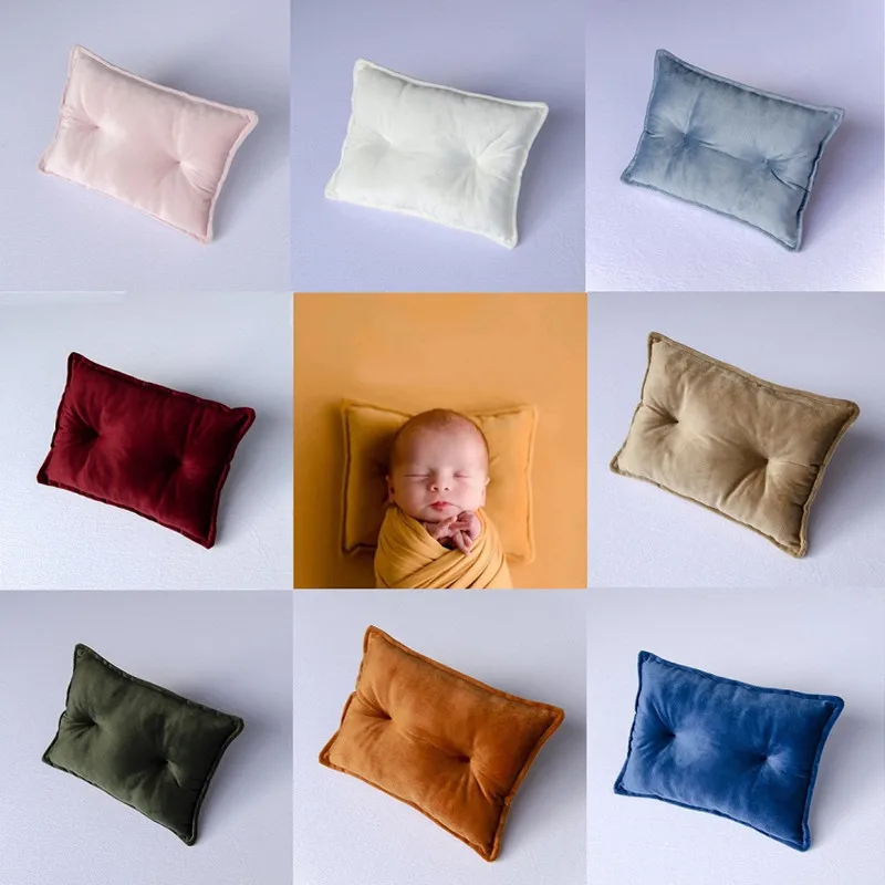 Newborn Photography Props Posing Velvet Poses Cushion Mini baby Pillow Mat Photography Accessories