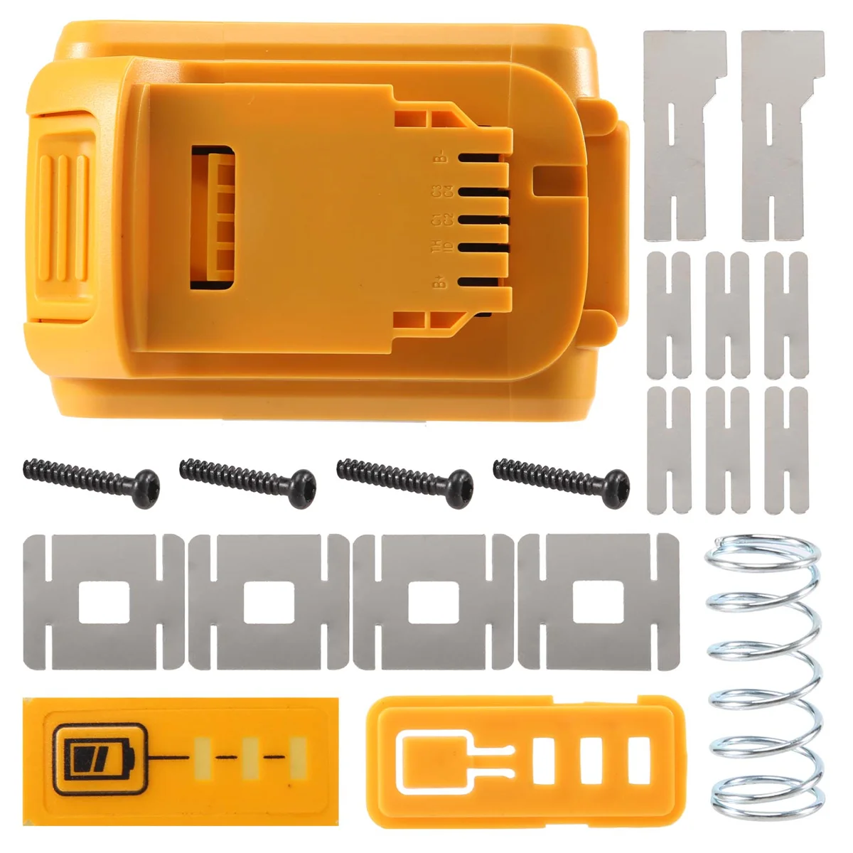 Пластиковый чехол для замены аккумулятора DeWalt 20 В DCB201 DCB203 DCB204 DCB200 18 детали крышки
